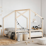 vidaXL Kids Bed Frame 2x(80x200) cm Solid Pine Wood