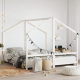 vidaXL Kids Bed Frame 2x(80x200) cm Solid Pine Wood