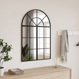 vidaXL Arch Wall Mirror 60x70 cm Iron Black