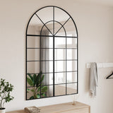 vidaXL Arch Wall Mirror 60x70 cm Iron Black