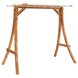 vidaXL Schommelbed met luifel vurenhout met teak afwerking