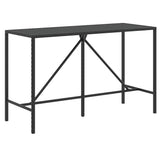 vidaXL 7-Piece Garden Bar Set with Cushions Poly Rattan Brown