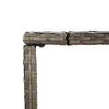 vidaXL 5-delige Tuinbarset met kussens poly rattan bruin