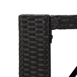 vidaXL 5-delige Tuinbarset met kussens poly rattan bruin
