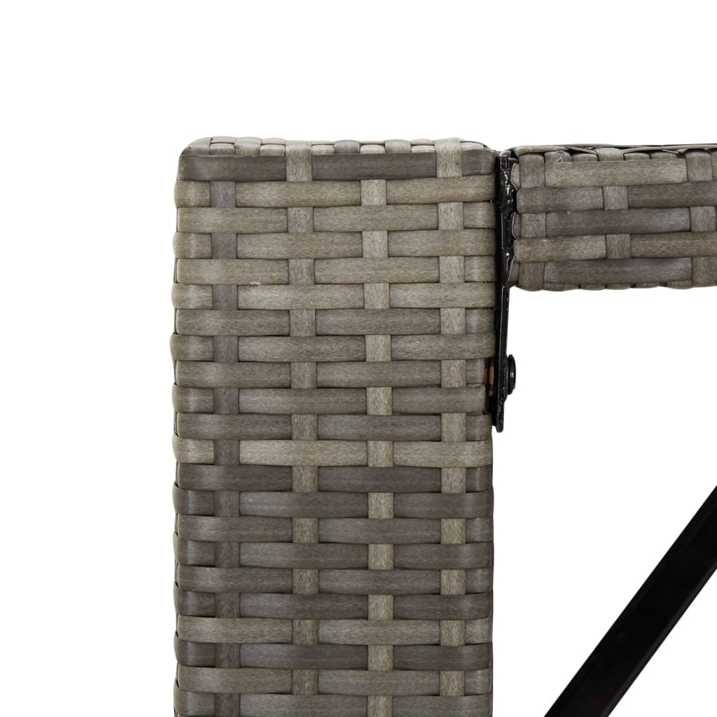 vidaXL 5-delige Tuinbarset met kussens poly rattan bruin