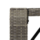 vidaXL 5-delige Tuinbarset met kussens poly rattan bruin