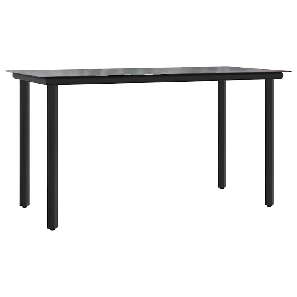vidaXL 3-piece Garden Lounge Set Textilene and Steel Black