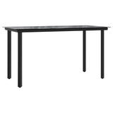 vidaXL 3-piece Garden Lounge Set Textilene and Steel Black