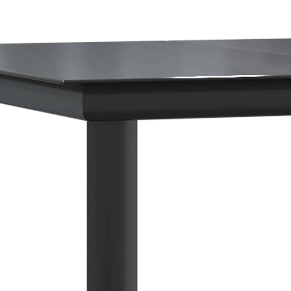 vidaXL 3-piece Garden Lounge Set Textilene and Steel Black