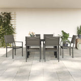 vidaXL 3-Piece Garden Dining Set Textilene and Steel Black