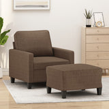 vidaXL Fauteuil avec banque de rangement 60 cm gris gris