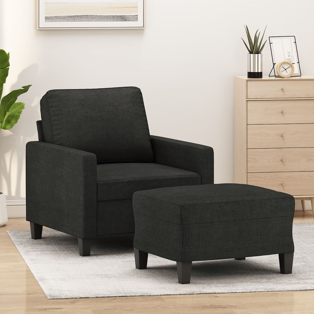 vidaXL Fauteuil avec banque de rangement 60 cm gris gris