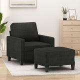 vidaXL Fauteuil avec banque de rangement 60 cm gris gris