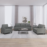 vidaXL Ensemble de salon 3 personnes avec des chaises de cuisine confortables