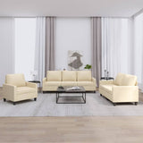 vidaXL Ensemble de salon 3 personnes avec des chaises de cuisine confortables
