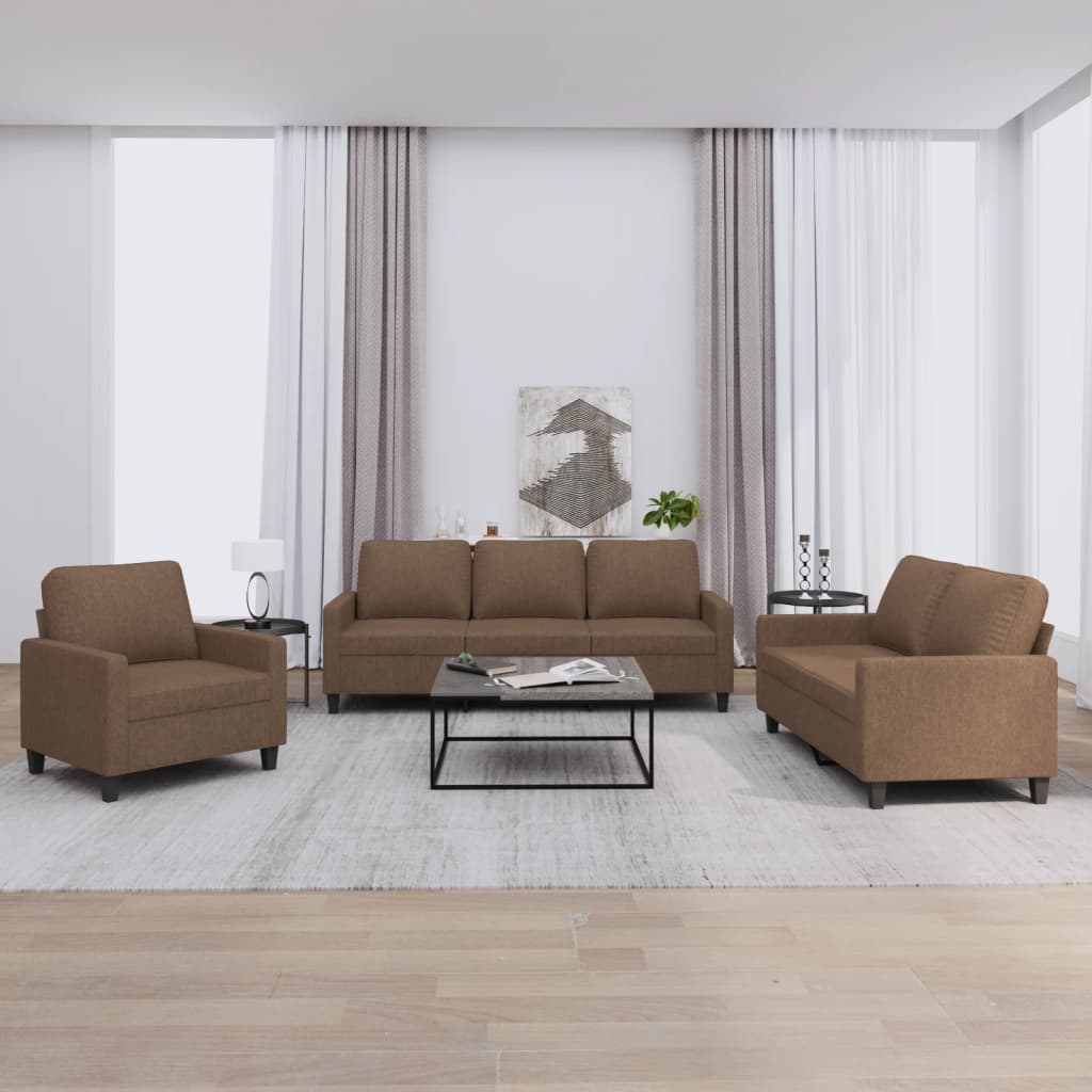 vidaXL Ensemble de salon 3 personnes avec des chaises de cuisine confortables