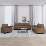 vidaXL Ensemble de salon 3 personnes avec des chaises de cuisine confortables