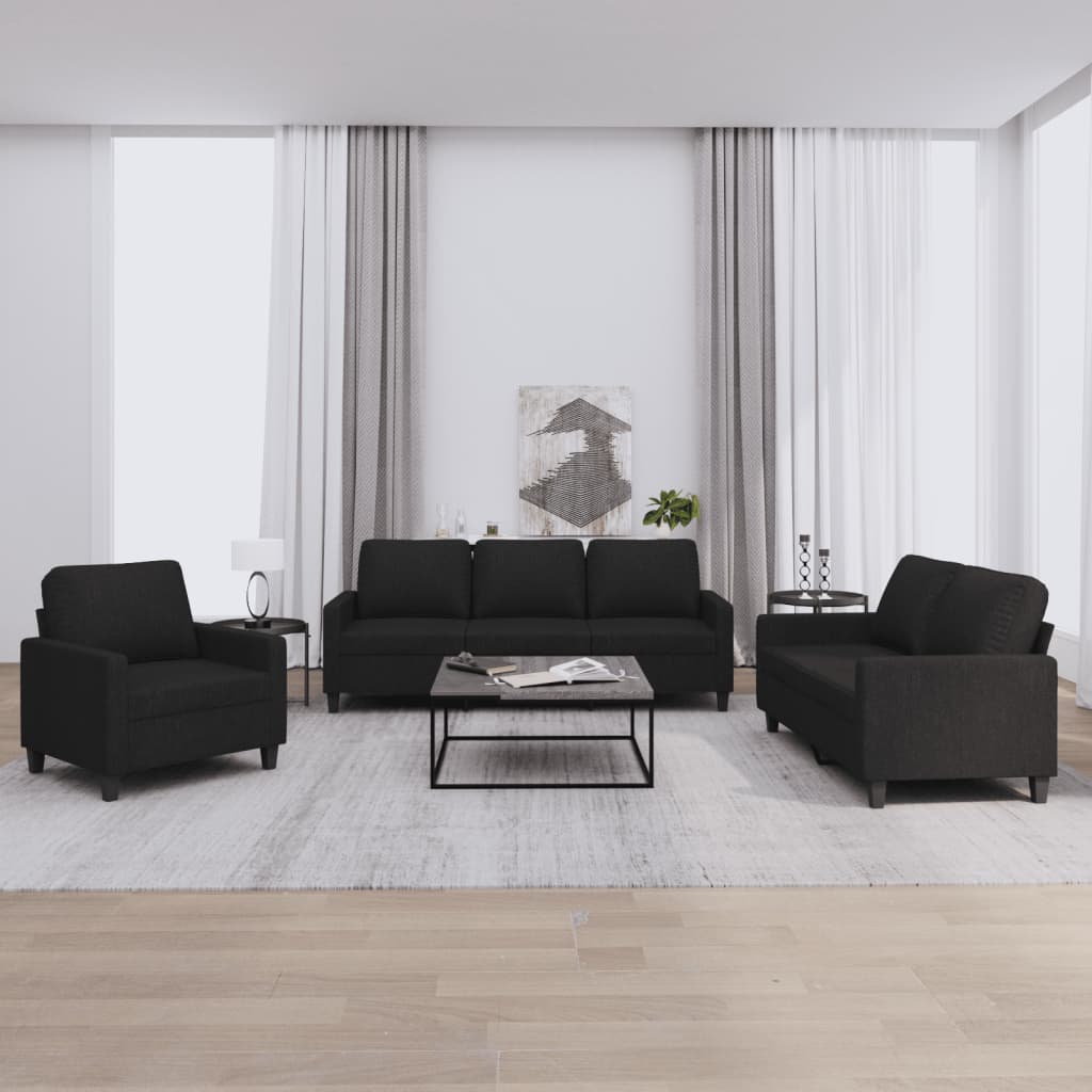 vidaXL Ensemble de salon 3 personnes avec des chaises de cuisine confortables