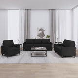 vidaXL Ensemble de salon 3 personnes avec des chaises de cuisine confortables