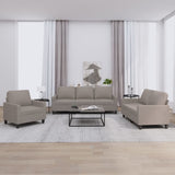 vidaXL Ensemble de salon 3 personnes avec des chaises de cuisine confortables