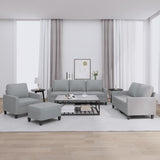 vidaXL Ensemble de salon 3 personnes avec des chaises de cuisine confortables