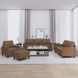 vidaXL Ensemble de salon 3 personnes avec des chaises de cuisine confortables
