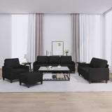 vidaXL Ensemble de salon 3 personnes avec des chaises de cuisine confortables