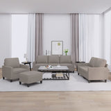 vidaXL Ensemble de salon 3 personnes avec des chaises de cuisine confortables