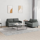 vidaXL Ensemble de salon 2 personnes avec coussins d'éclairage confortables