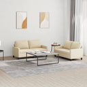 vidaXL Ensemble de salon 2 personnes avec coussins d'éclairage confortables