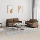 vidaXL Ensemble de salon 2 personnes avec coussins d'éclairage confortables
