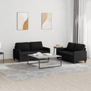 vidaXL Ensemble de salon 2 personnes avec coussins d'éclairage confortables