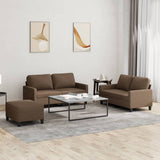 vidaXL 2-delige Loungeset met kussens stof lichtgrijs