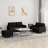 vidaXL 2-delige Loungeset met kussens stof lichtgrijs
