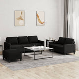 vidaXL 2-delige Loungeset met kussens stof lichtgrijs