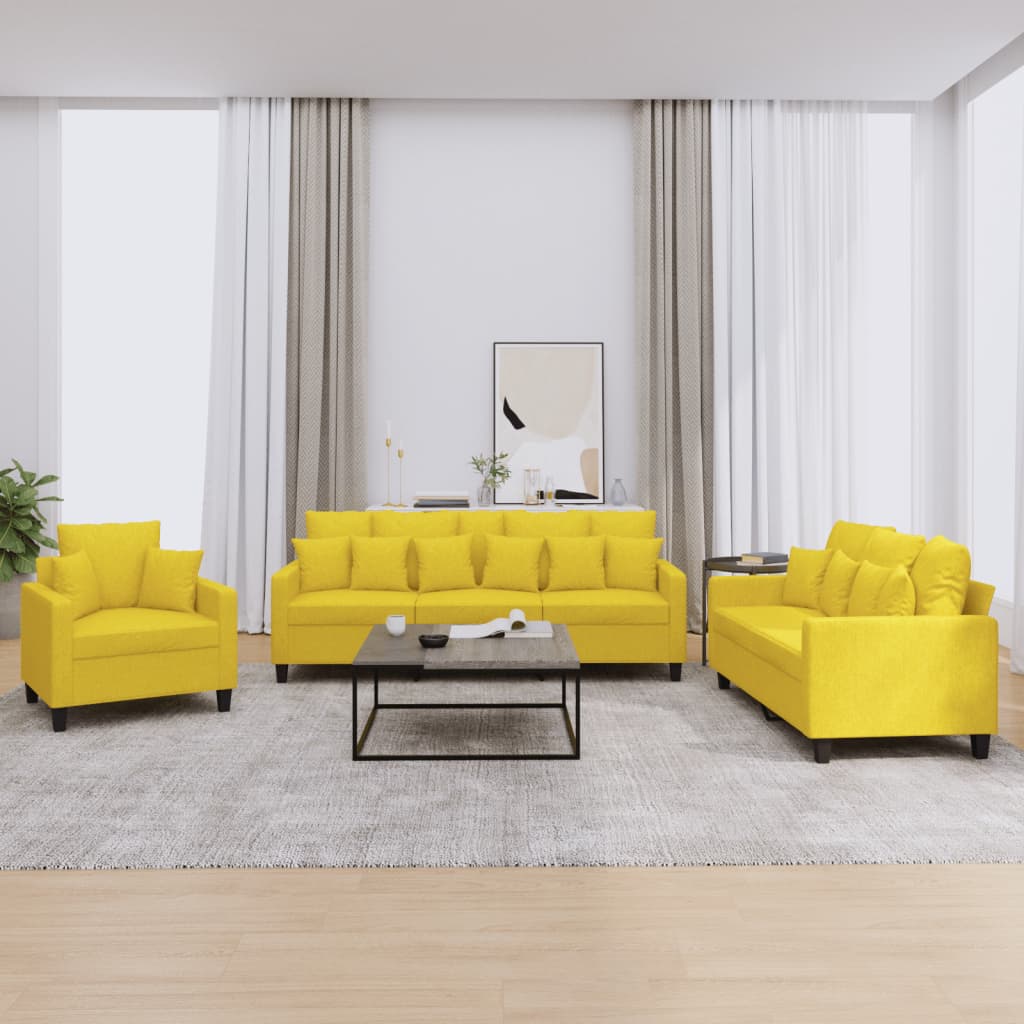 vidaXL Ensemble de salon 3 personnes avec des chaises de cuisine confortables
