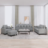 vidaXL Ensemble de salon 3 personnes avec des chaises de cuisine confortables