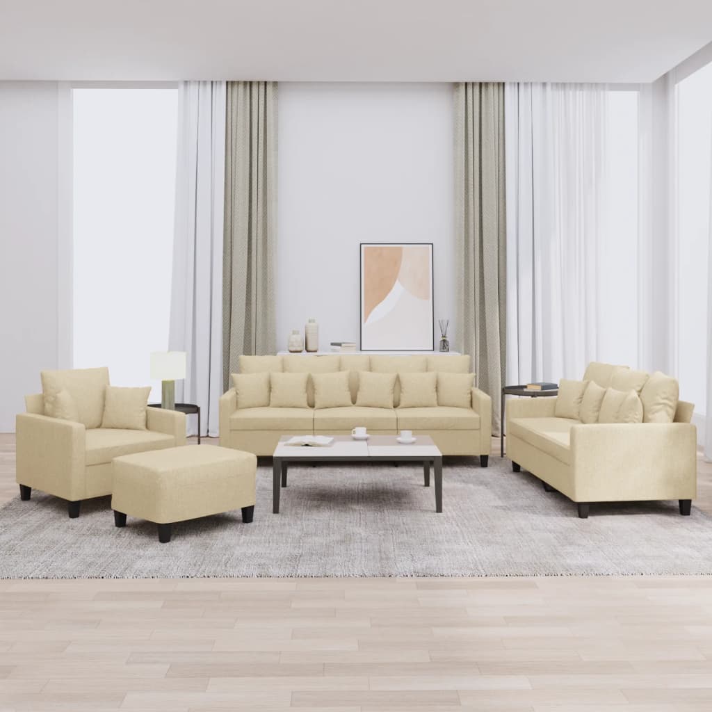 vidaXL Ensemble de salon 3 personnes avec des chaises de cuisine confortables