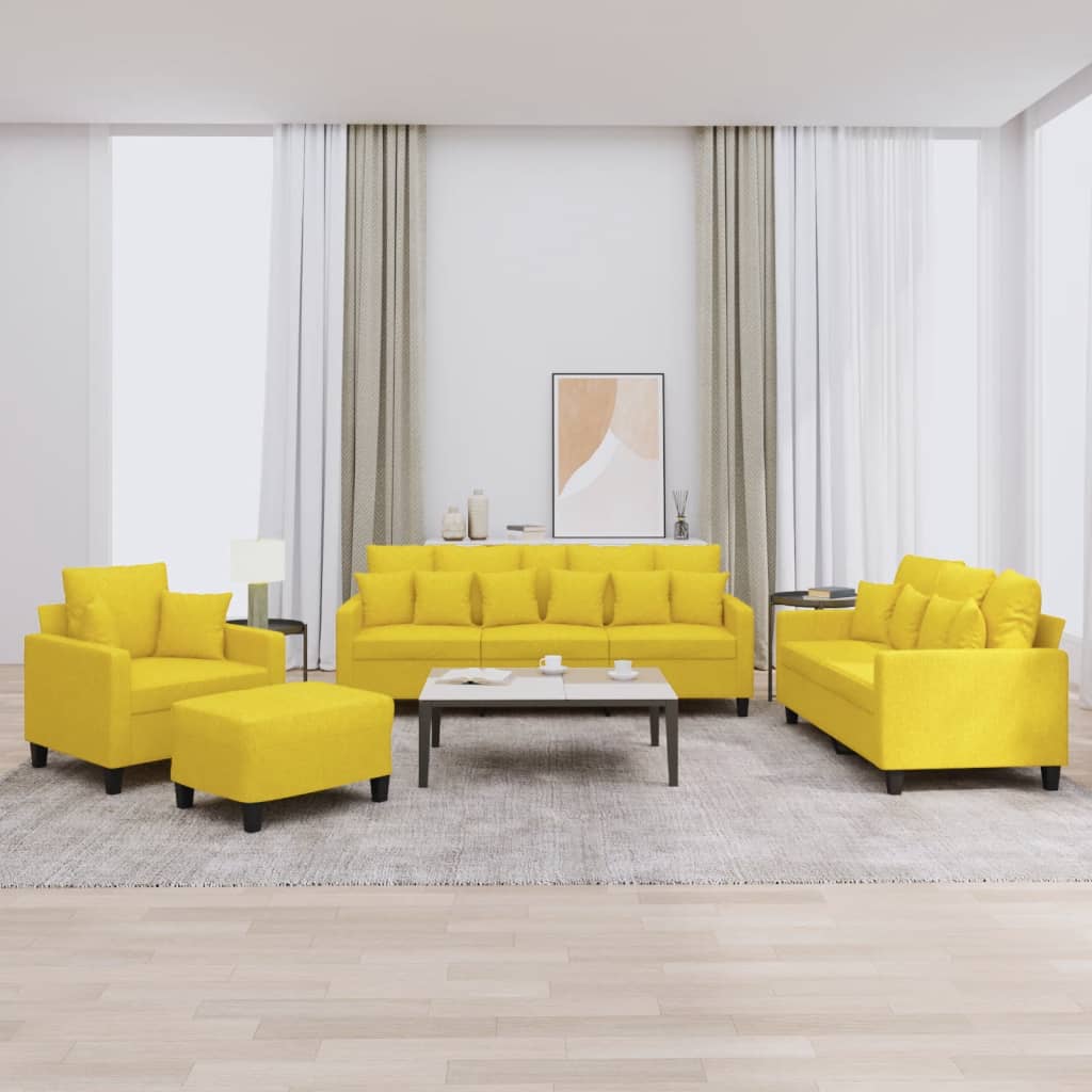 vidaXL Ensemble de salon 3 personnes avec des chaises de cuisine confortables