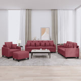 vidaXL Ensemble de salon 3 personnes avec des chaises de cuisine confortables