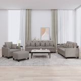vidaXL Ensemble de salon 3 personnes avec des chaises de cuisine confortables