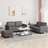 vidaXL 2-delige Loungeset met kussens kunstleer zwart