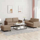 vidaXL 2-delige Loungeset met kussens kunstleer zwart