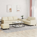 vidaXL 2-delige Loungeset met kussens kunstleer zwart