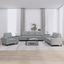 vidaXL 3-delige Loungeset stof lichtgrijs