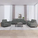 vidaXL 3-delige Loungeset stof lichtgrijs