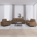 vidaXL 3-delige Loungeset stof lichtgrijs