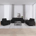 vidaXL 3-delige Loungeset stof lichtgrijs