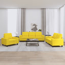 vidaXL 3-delige Loungeset stof lichtgrijs