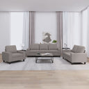 vidaXL 3-delige Loungeset stof lichtgrijs